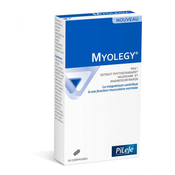Myolegy 30 Tablets PiLeJe – Συμπλήρωμα με Μαγνήσιο, Βαλεριάνα και PEA για Μυϊκή Λειτουργία και Χαλάρωση